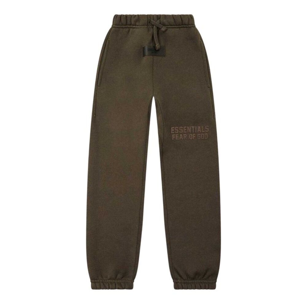 Fear Of God Essentials Childrens/Kids Fleece Relaxed Fit Sweatpants / Off Black